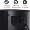 Afbeelding van HOMCOM LED Elektrische Kachel met Vlameffect - Wand- en Vrijstaande Haard 900/1800 W