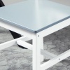 Afbeelding van HOMCOM Eetkamerstoel van Grenenhout - Grijs, 46,5 cm diep x 41 cm breed x 85,5 cm hoog