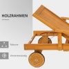 Afbeelding van Outsunny opklapbare tuinligstoel - Acaciahout - 165L x 69B x 85H cm - Teak