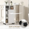 Afbeelding van Homcom Badkamerkast - Spaanplaat - 20L x 40B x 80H cm - Wit