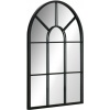 Afbeelding van HOMCOM wandspiegel met metalen frame - robuust - zwart