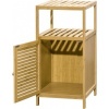 Afbeelding van Kleankin badkamerkast van bamboe - 33L x 36,5B x 67H cm - natuurlijk