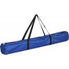 Afbeelding van PawHut Honden slalompalen voor behendigheidstraining met tas - Wit en blauw