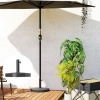 Afbeelding van Outsunny Betonnen parasolstandaard Halfrond voor parasols met 34/38/48mm buisdiameter, Zwart