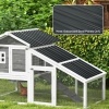 Afbeelding van Outsunny Dakplaat Staal 129L x 45B cm Donkergrijs