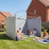 Afbeelding van Outsunny Zijpanelen voor Oxford Paviljoen - 300L x 200B cm - Lichtgrijs