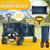 Afbeelding van TRESKO® Opvouwbare Bolderwagen 215L met Rem | 150kg Handwagen met Massieve Banden