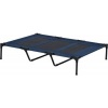 Afbeelding van PawHut Verhoogd Hondenbed met Draagtas - Zwart Hondenligbed/Sofa