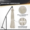 Afbeelding van Tillvex Parasol Ø 300 cm met zwengel, hoes en windbescherming - Waterdicht en UV-beschermend