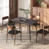 Afbeelding van HOMCOM Uitschuifbare Rechthoekige Keukentafel voor 6-8 Personen, Grijs, 120-160 cm