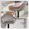 Afbeelding van HOMCOM Barkruk 50,5x50x107cm Fluwelen Grijs (100% polyester)