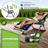 Afbeelding van tillvex® Opvouwbare Ligstoel tot 200kg | Weerbestendig Zonnebed voor Tuin & Balkon