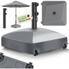 Afbeelding van tillvex® Parasolvoet GRAVIA met wielen & remmen | Vulbaar 37L / 56kg | Weer- en UV-bestendig (Antrac