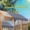 Afbeelding van Pawhut Kippenhok van dennenhout - 168L x 183B x 182H cm - Geel