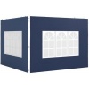 Afbeelding van Outsunny Zijwanden voor Paviljoen - PE - 293 x 193 cm - Blauw