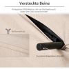 Afbeelding van HOMCOM eenpersoons slaapbank - 95x190x27,5 cm - grijs