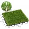 Afbeelding van Outsunny kunstgras - 10-delige set - met afwateringsfunctie - groen