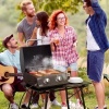 Afbeelding van Outsunny Gasgrill van koolstofstaal - 55L x 46,5B x 41H cm - Zwart