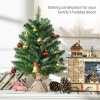 Afbeelding van HOMCOM tafelkerstboom - Ø44x60 cm - linnen/PVC/cement