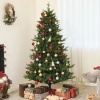 Afbeelding van HOMCOM Kunststof Kerstboom Ø105 x 180 cm Groen