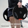 Afbeelding van SPORTNOW Olympische halterschijven set, 2 x 7,5 kg en 2 x 5 kg, zwart, voor krachttraining