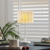 Afbeelding van HOMCOM Tafellamp Metaal en Kunststof 25x25x48,5 cm Wit
