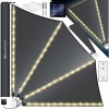 Afbeelding van KESSER® Balkonventilator met LED | Opvouwbaar en weerbestendig met wandbevestiging