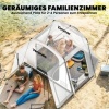 Afbeelding van Outsunny Tunneltent - Metaal, Oxfordstof - 320L x 280B x 205H cm - Grijs