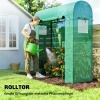 Afbeelding van Outsunny Kas-PE, Staal 170L x 68B x 200H cm - Groen