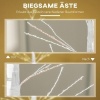 Afbeelding van HOMCOM 180 cm Kunstkerstboom met 810 LED's, voor binnen en buiten, wit