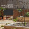Afbeelding van Outsunny Rankhulp van ijzer 38L x 0,8B x 98H cm - Zwart