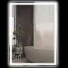 Afbeelding van HOMCOM badkamerspiegel - glas en kunststof - 80L x 60B x 4H cm - zilver