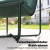 Afbeelding van Outsunny Tuinstoel met Kussen, Ademend Slingmateriaal, Stalen Frame, Donkergroen