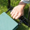 Afbeelding van Buitenzonnige 2-in-1 Tuinstoel met Kniebeschermer - Opvouwbaar - Groen