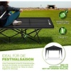 Afbeelding van tillvex® Campingbed, opvouwbaar met draagtas, tot 280 kg, extra breed voor binnen en buiten