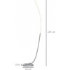 Afbeelding van HOMCOM-Stehlampe-Aluminium, Acryl-46L x 25B x 147H cm-Silber