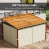 Afbeelding van Outsunny Pergola met zijwanden en schuin dak 84C-475V00