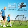 Afbeelding van HOMCOM Voetbal Rebounder - PE, Staal - 100L x 95B x 90H cm - Zwart
