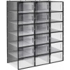 Afbeelding van Yaramis Opbergdozen | 18 Stuks | 23 x 33,5 x 14 cm | Transparant - Songmics - Schoenenkasten