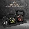 Afbeelding van SPORTNOW Kettlebell van kunststof, 18L x 18B x 24H cm - Zwart