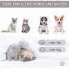 Afbeelding van PawHut Huisdiertent voor honden en katten met zacht pluche kussen - Grijs