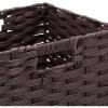 Afbeelding van Opbergmanden voor badkamer - set van 2 - 31x32x30 cm - speelgoed - kunststof - bruin