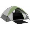 Afbeelding van Outsunny Campingtent van Polyester, Kunststof - 210L x 150B x 110H cm - Groen