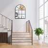 Afbeelding van HOMCOM wandspiegel met metalen frame - robuust - zwart