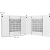 Afbeelding van Outsunny Polyester Zijpanelen voor Paviljoen Wit