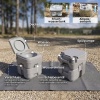 Afbeelding van Outsunny Campingtoilet 20 L Mobiele WC met spoel- en afvalwatertank Grijs