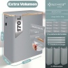 Afbeelding van KESSER® Wasmand met Deksel - Opvouwbare Wasbox - Wassorteerder met Uitneembare 3x Waszakken inclusie