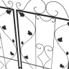 Afbeelding van Outsunny Tuinboog van staal - 50B x 181H cm - Zwart