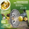 Afbeelding van MASKO® Onkruidborstel voor bosmaaier en bosmaaier, onkruidborstel 25,4 en 20 mm boring, draadborstel