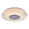 Afbeelding van LED plafondlamp Tune Sparkle met Bluetooth luidspreker in wit en opaal.